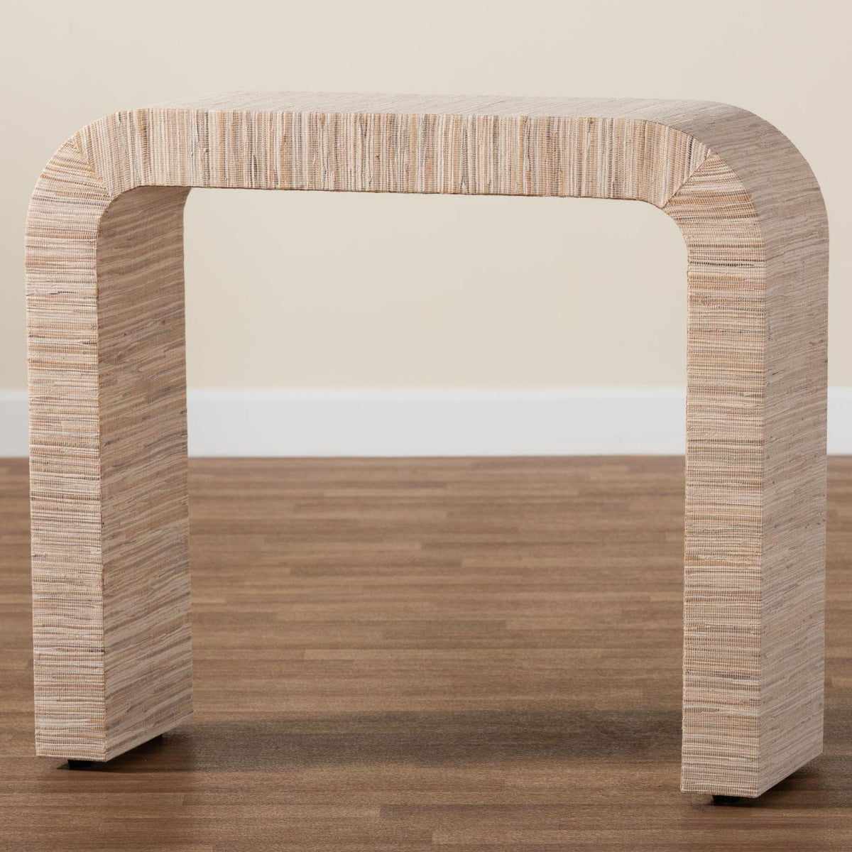 Modern European furniture - Woven Grasscloth Console Table - www.oroa.com