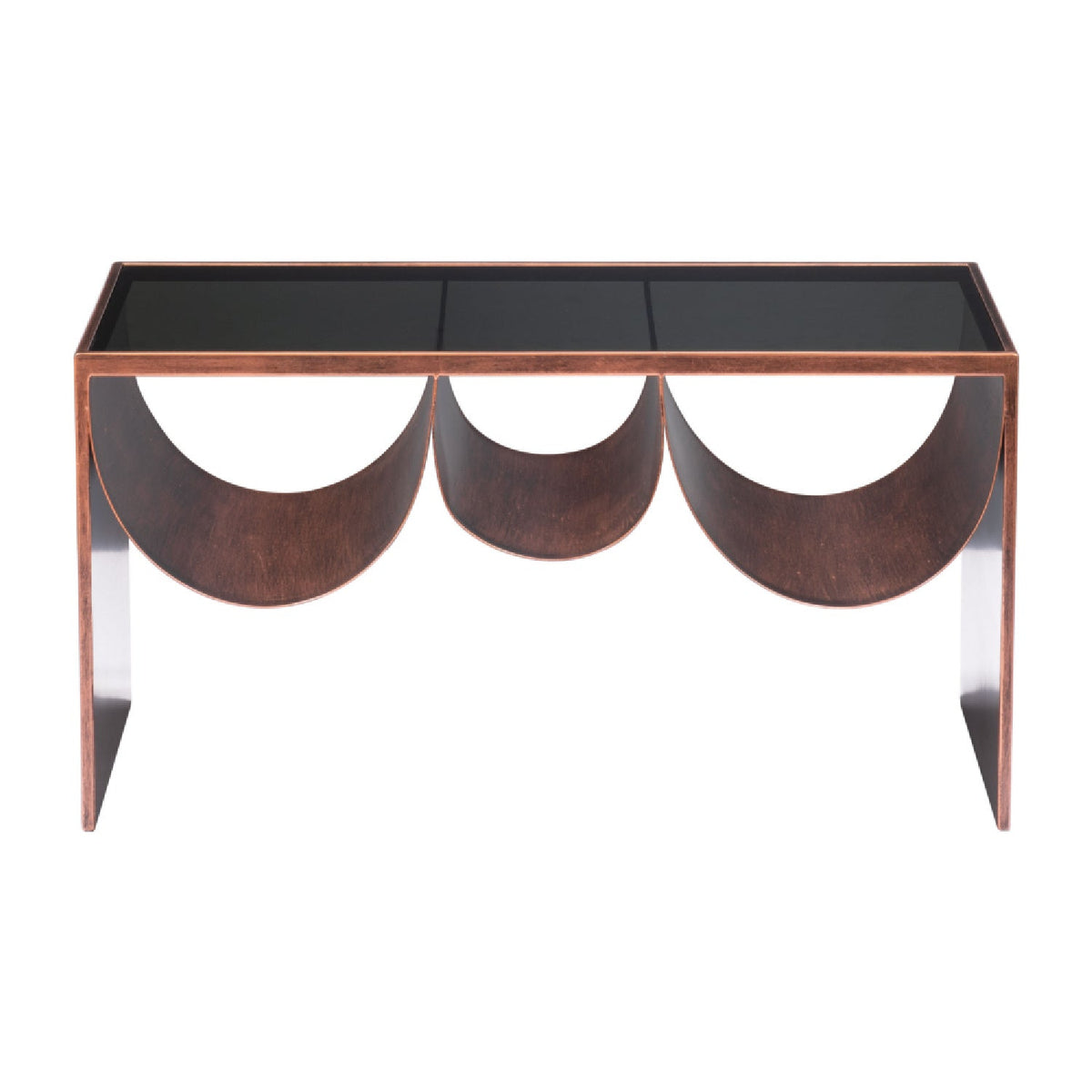 Rectangular Black Glass Coffee Table | OROA Modern Aveiro