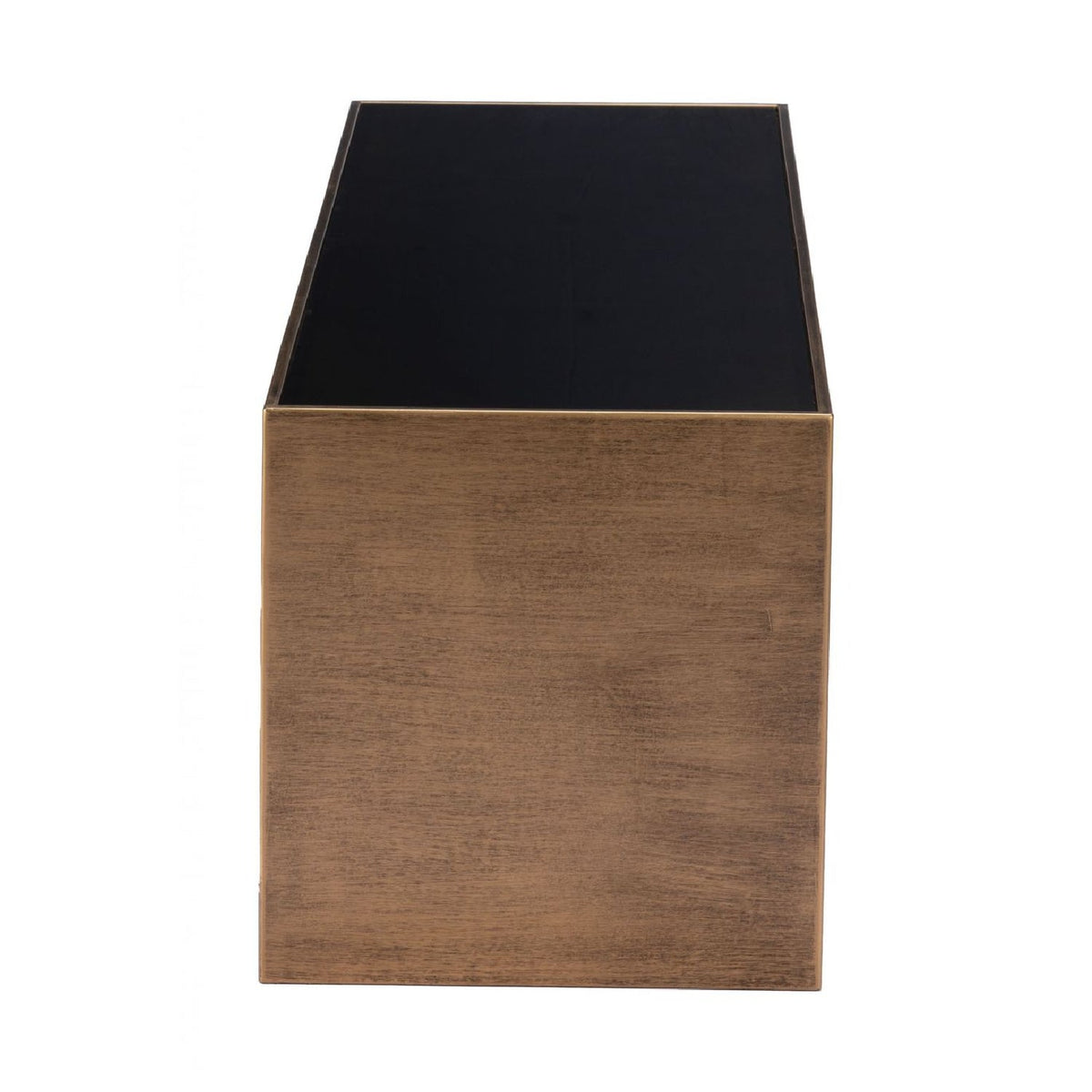 Brass-Framed Glass Coffee Table | OROA Modern Reed
