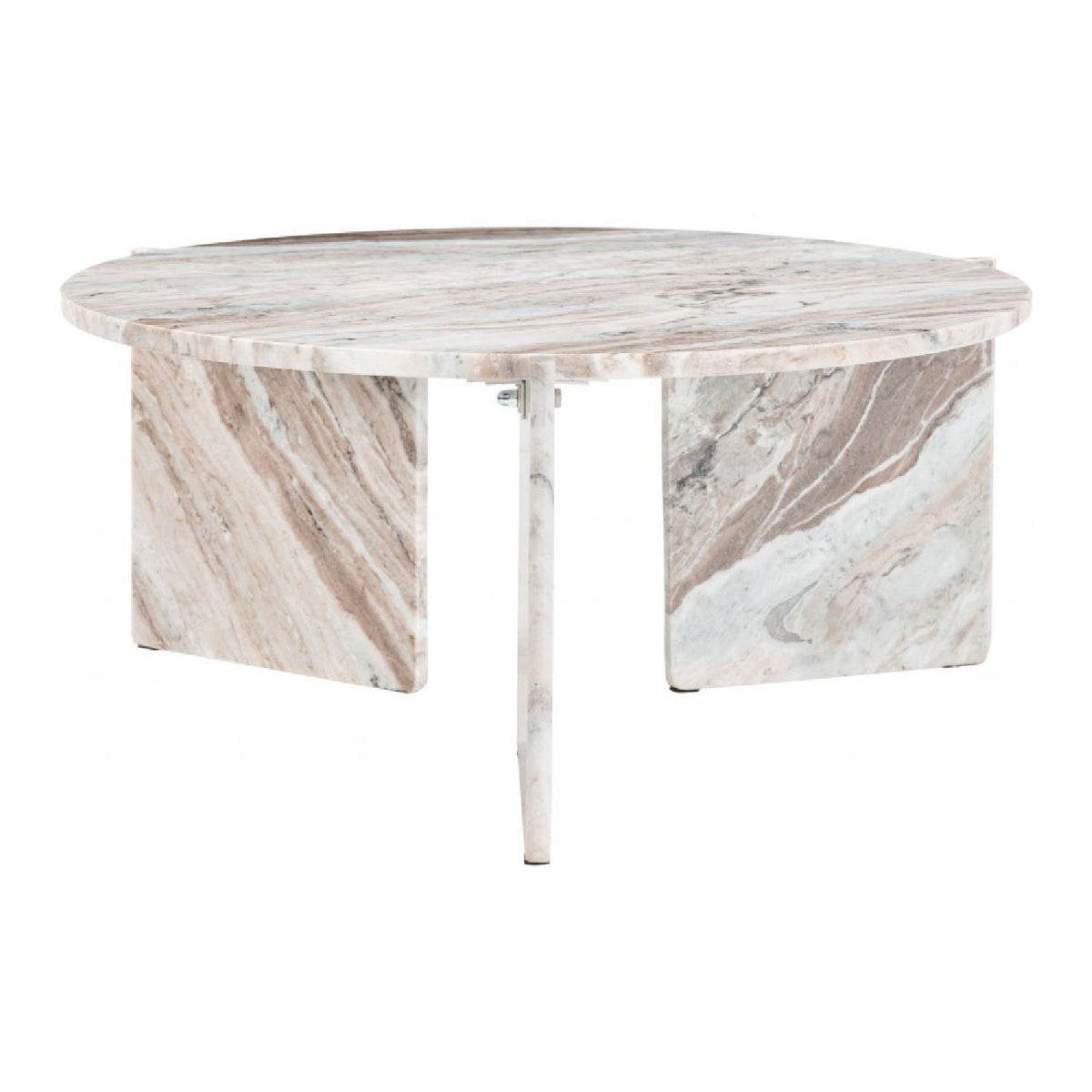 Round Marble Coffee Table | OROA Modern Lancaster