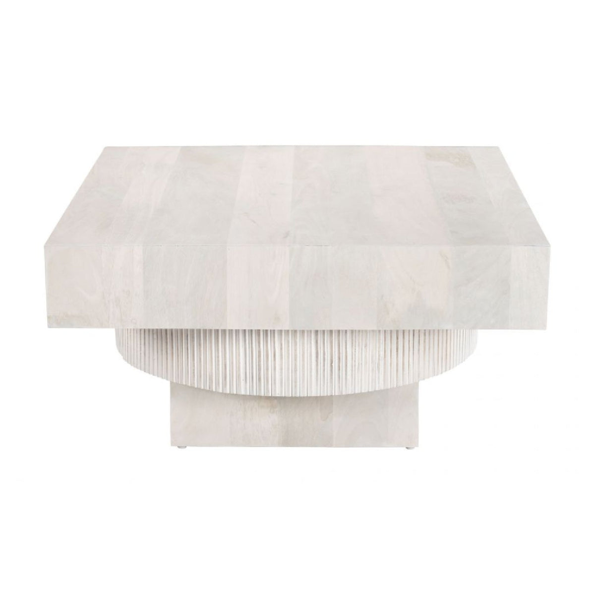 Whitewashed Mango Wood Coffee Table | OROA Modern Trani