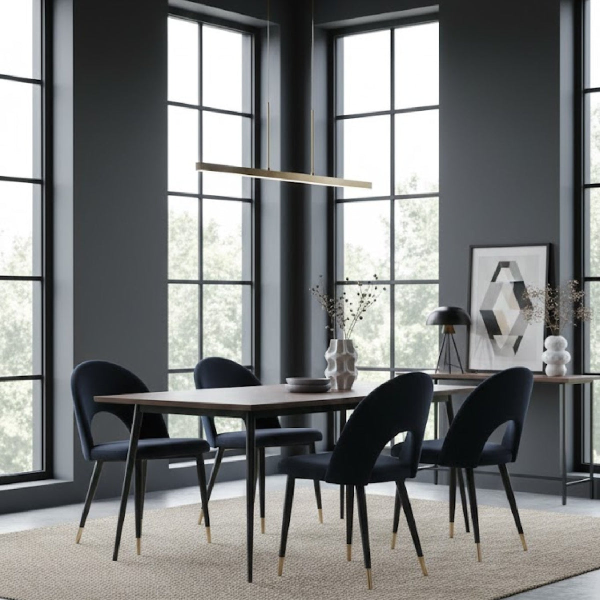 Velvet Dining Chairs (2) | OROA Modern Menlo | Oroa.com