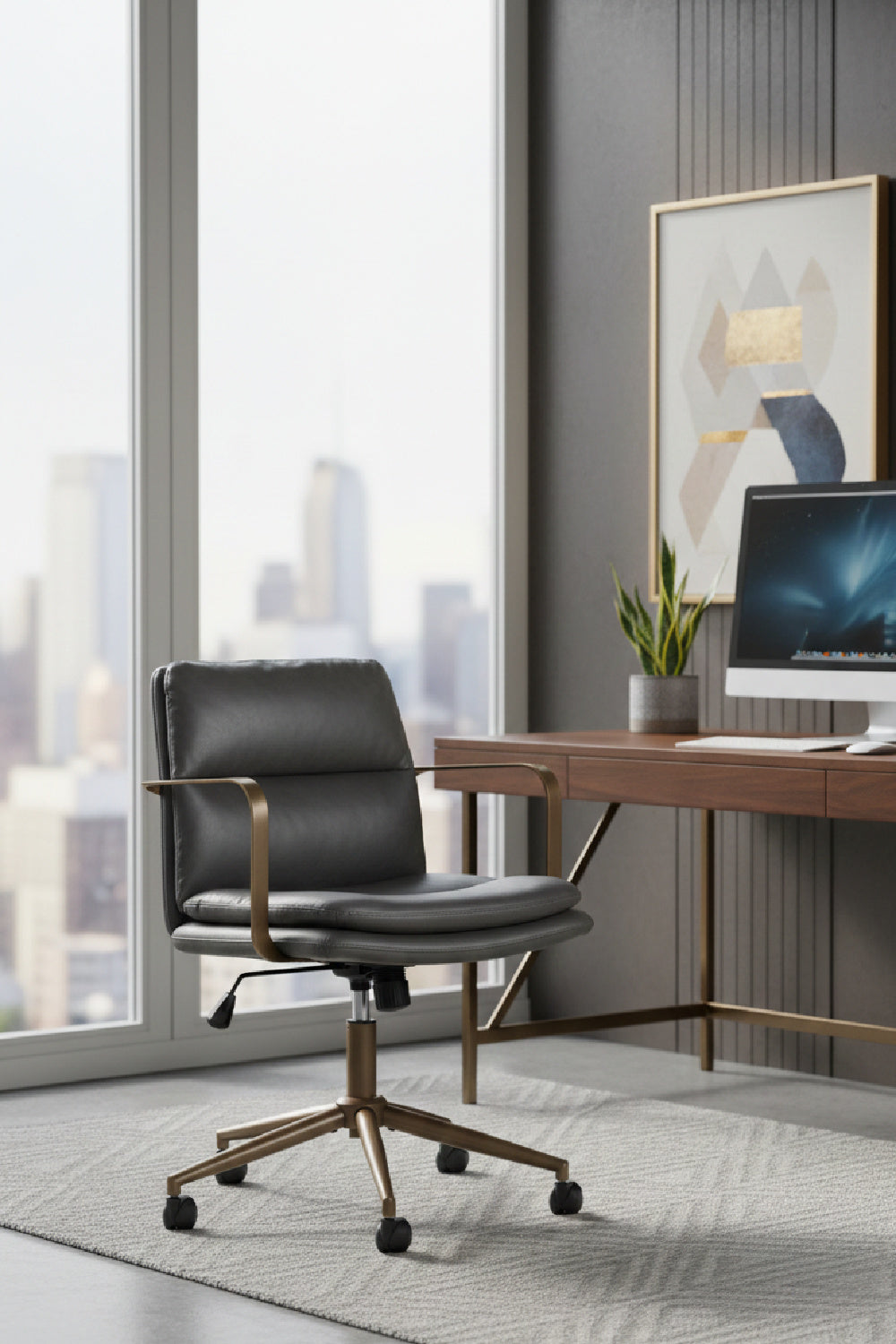Vinyl Upholstered Office Chair | Oroa Modern Birao | Oroa.com