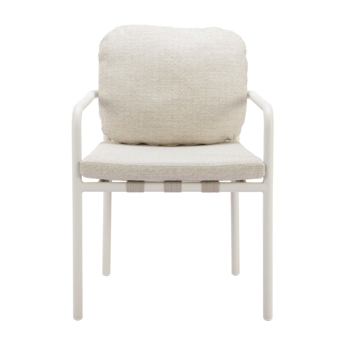Beige Upholstered Outdoor Dining Chairs (2) | OROA Modern Aite | Oroa.com