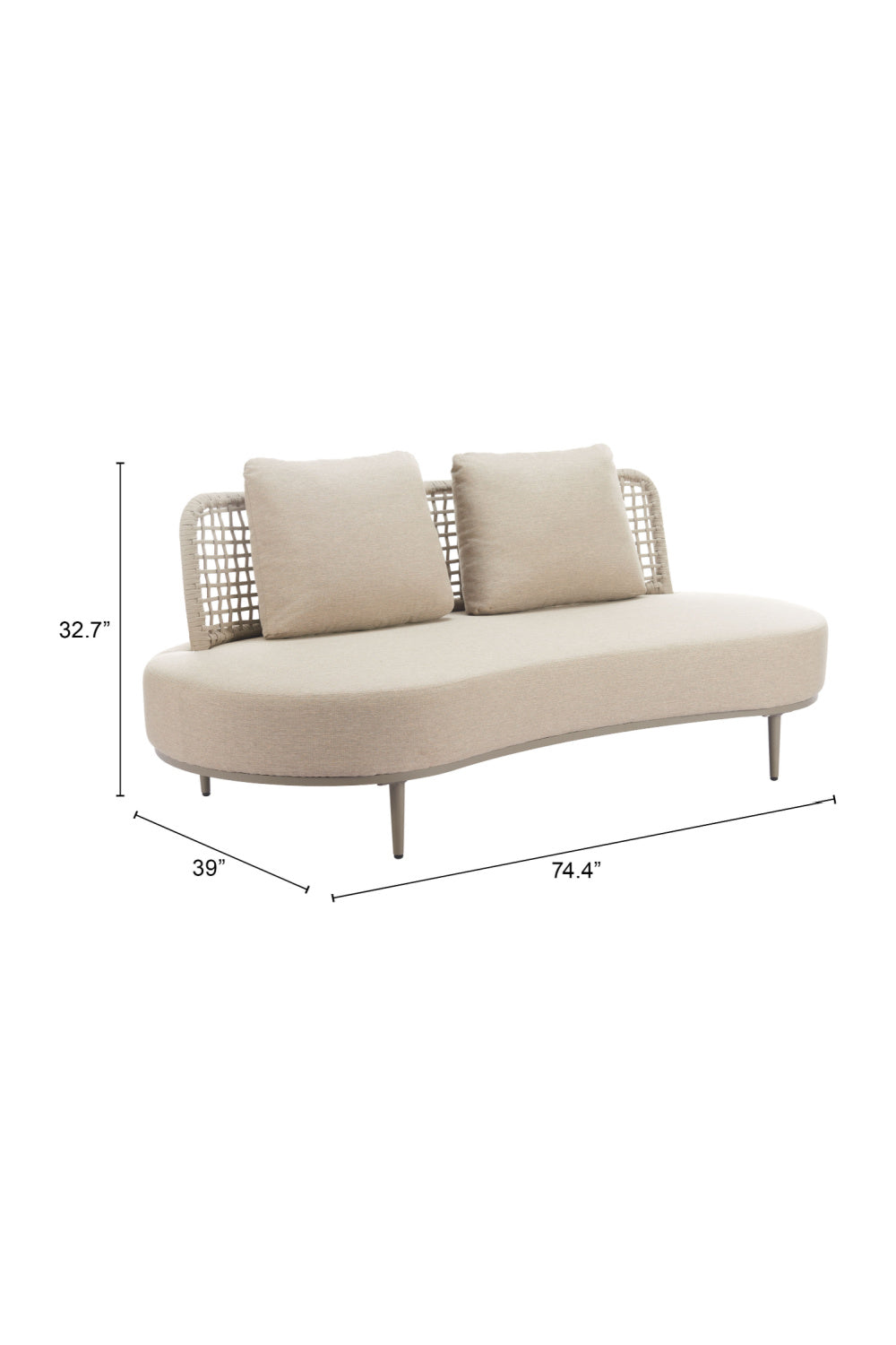 Rattan Weave Outdoor Sofa | OROA Modern Ruhe | Oroa.com