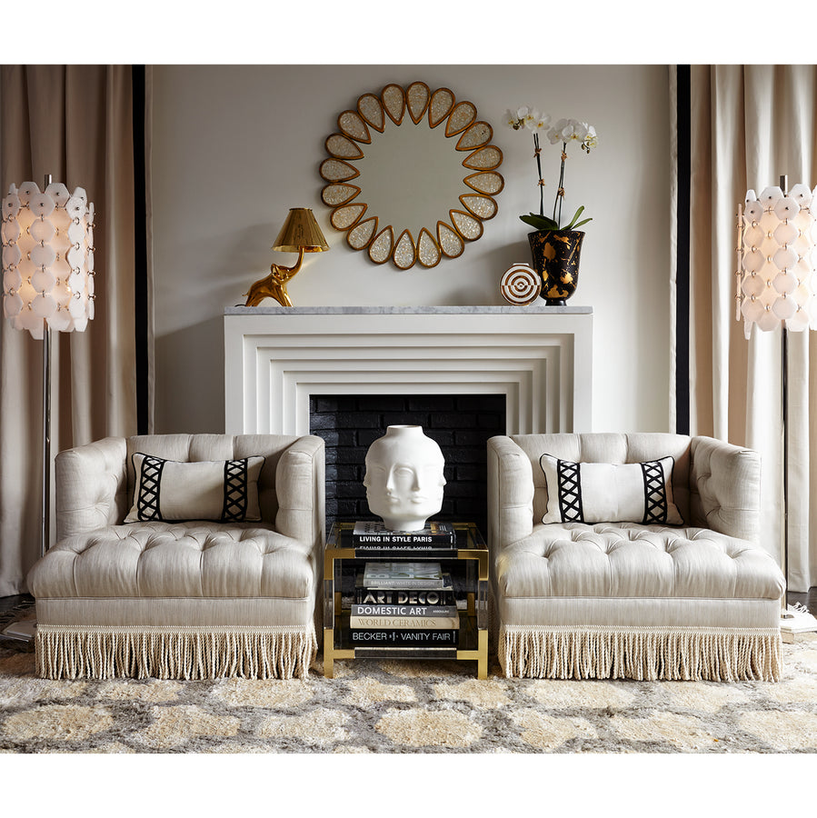 Two-Tier Glass Accent Table | Jonathan Adler Jacques | Oroa.com