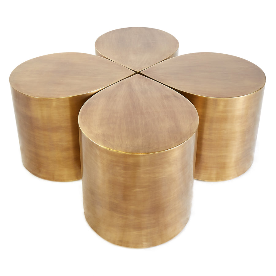 Antique Brass End Table | Jonathan Adler Teardrop | Oroa.com