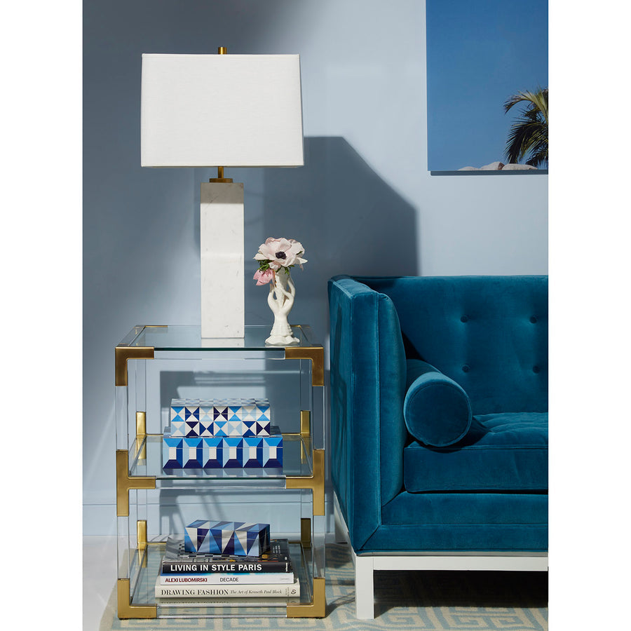 Geometric Pattern Lacquer Box M | Jonathan Adler Sorrento | Oroa.com