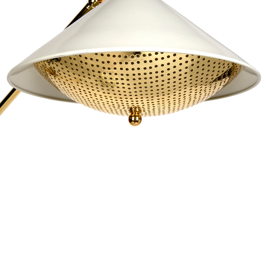 White Lacquered Task Floor Lamp | Jonathan Adler Maxime
