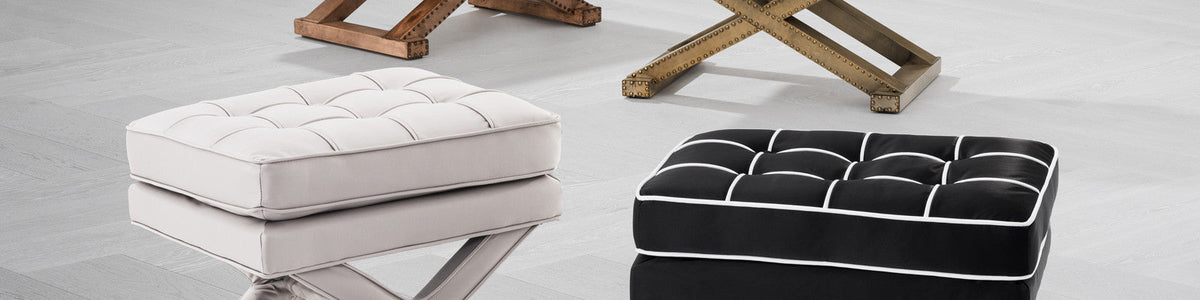 Eichholtz Stools & Ottomans | Living Room Furniture | OROA - Modern & Luxury Furniture Online