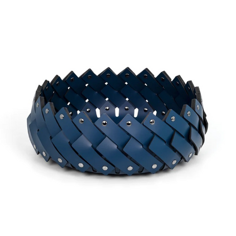 Leather Strips Short Basket | Pinetti Almeria | OROA.com