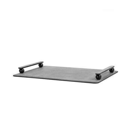 Leather Tray With Handles | Pinetti Pamphili | OROA.com