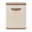 Square Lidded Leather Basket | Pinetti Roda | OROA.com