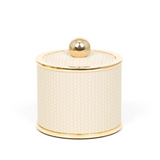 Round Leather Cotton Pad Holder | Pinetti Olimpia | OROA.com