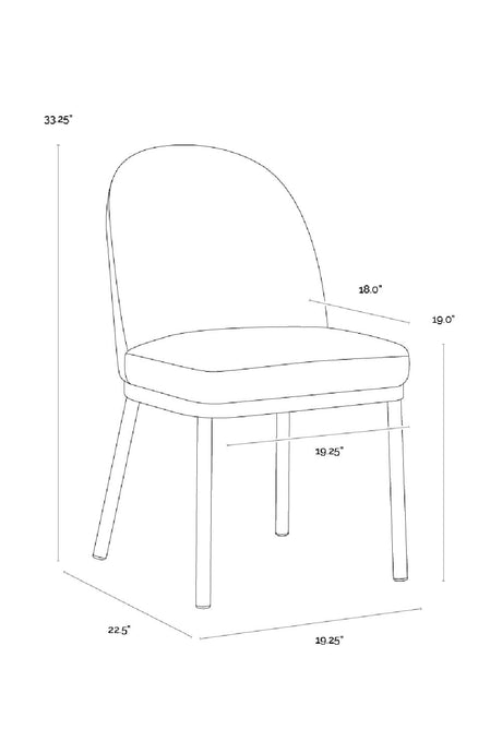 Taupe Arched-Back Dining Chairs (2) by Splendido Lavania, alternate view 11