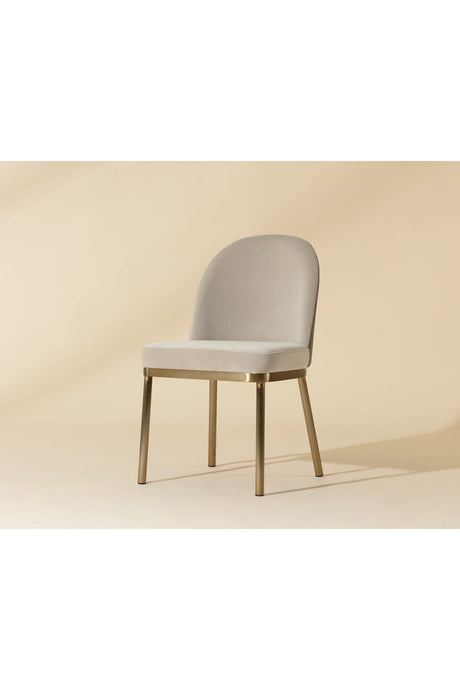 Taupe Arched-Back Dining Chairs (2) by Splendido Lavania, alternate view 8