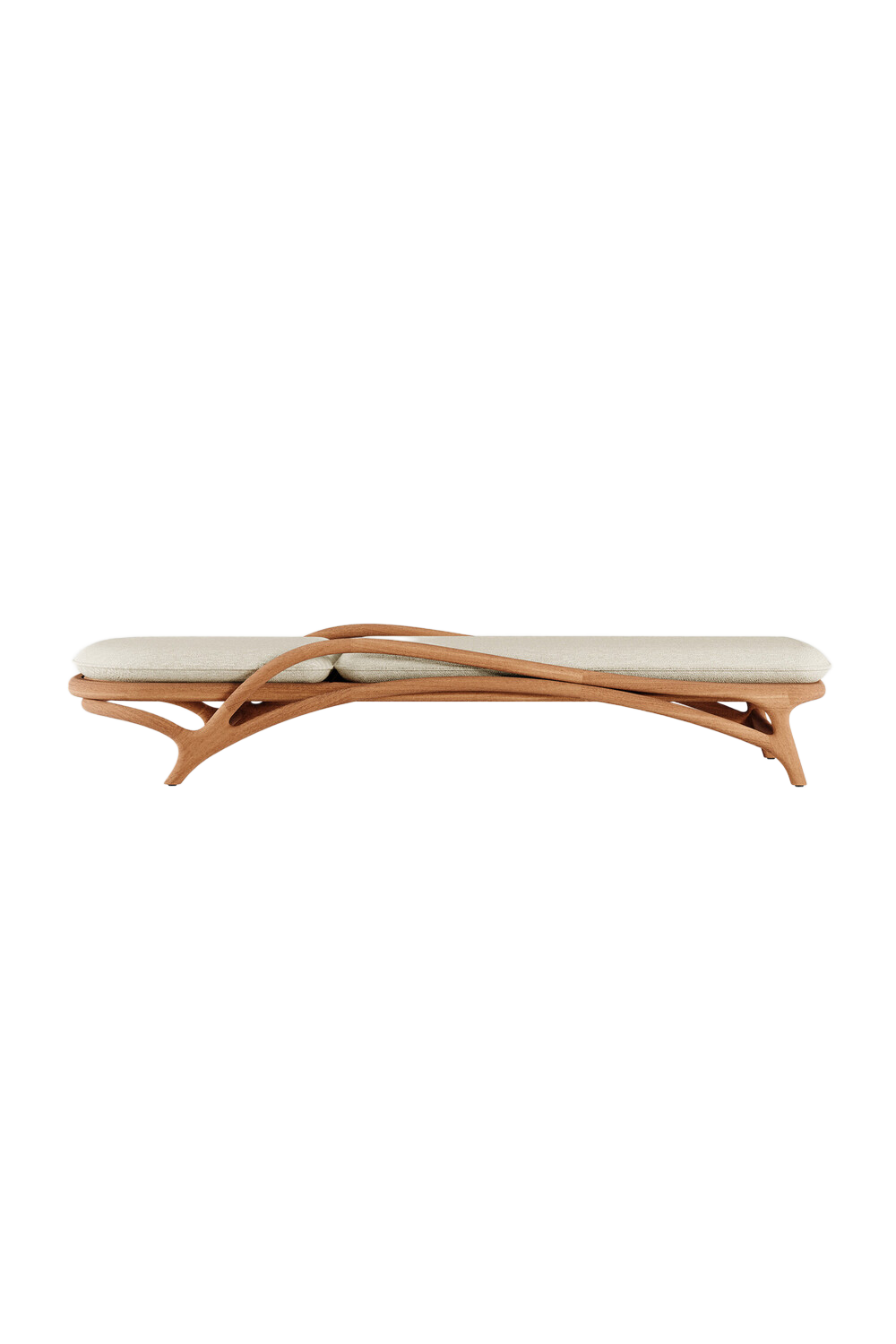 Adjustable Teak Outdoor Lounger | Morpho By Tomorrowland Zen | Oroa.com