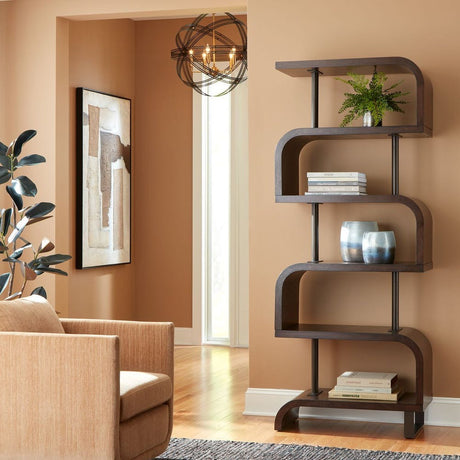 Modern European furniture - Mahogany Modern Bookcase - www.oroa.com