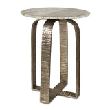 Round Marble Indoor/Outdoor Side Table by Uttermost Warner, alternate view 3