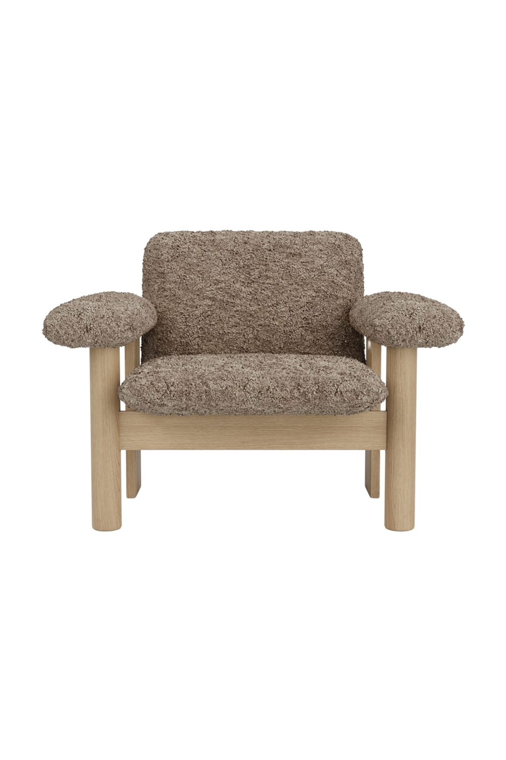 Low Back Sheep Skin Lounge Chair |  Audo Copenhagen Brasilia | Oroa.com