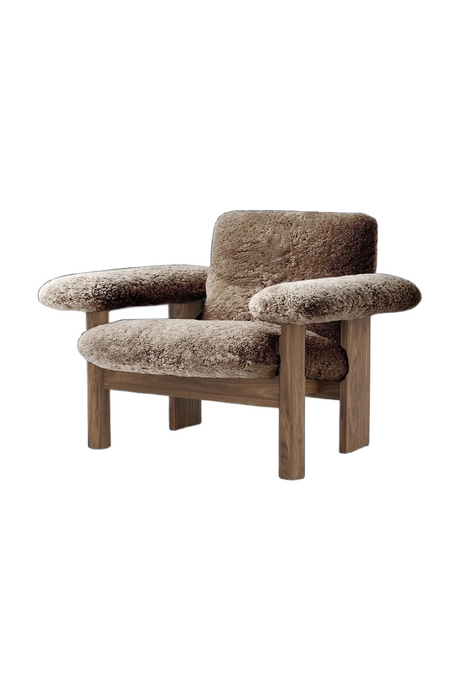Low Back Sheep Skin Lounge Chair |  Audo Copenhagen Brasilia | Oroa.com