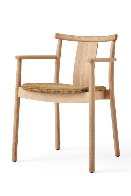 Upholstered Seat Oak Dining Armchair | Audo Copenhagen Merkur | Oroa.com