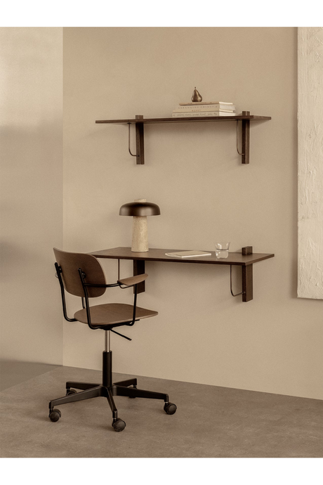 Aluminum Base Oak Swivel Chair | Audo Copenhagen Co Task