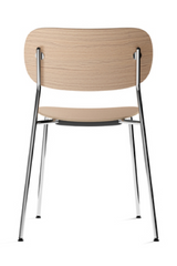 Chrome Base Oak Dining Chair | Audo Copenhagen Co