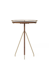 Solid Walnut Tripod Side Table | Audo Copenhagen Umanoff | Oroa.com