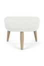 Wooden Leg Ottoman | Audo Copenhagen Oda | Oroa.com
