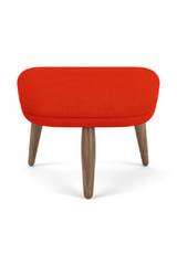 Wooden Leg Ottoman | Audo Copenhagen Oda | Oroa.com