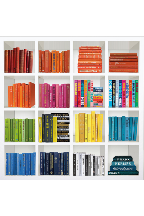 Rhythm of Color Multi-colored Books Plexiglass Artwork art print by Cobra Art