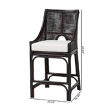 Modern European furniture - Rattan Sloped-Arm Counter Stool - www.oroa.com