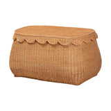 Modern European furniture - Rattan Scalloped Lidded Baskets (3) - www.oroa.com