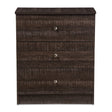 Modern European furniture - Brown Wooden 3-Drawer Chest - www.oroa.com