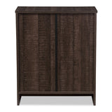 Modern European furniture - Brown Wooden 3-Drawer Chest - www.oroa.com