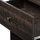 Modern European furniture - Brown Wooden 3-Drawer Chest - www.oroa.com