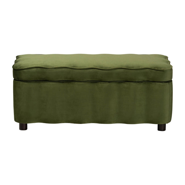 Modern European furniture - Velvet Storage Bench - www.oroa.com