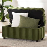 Modern European furniture - Velvet Storage Bench - www.oroa.com