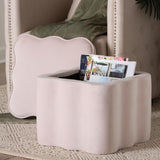Modern European furniture - Scalloped Storage Ottoman - www.oroa.com