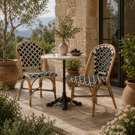 Hospitality furniture - Woven Indoor Semi Outdoor Bistro Chairs 2 - www.oroatrade.com