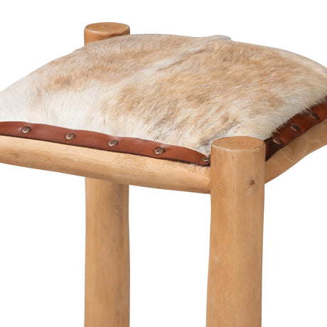 Modern European furniture - Rustic Teak Bar Stool - www.oroa.com