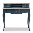 Modern European furniture - Blue Wooden Accent Writing Desk - www.oroa.com