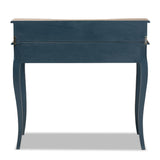 Modern European furniture - Blue Wooden Accent Writing Desk - www.oroa.com