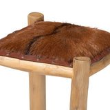 Modern European furniture - Rustic Leather Counter Stool - www.oroa.com