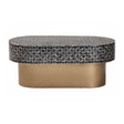 Modern European furniture - Capiz Shell Oval Coffee Table - www.oroa.com