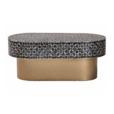 Modern European furniture - Capiz Shell Oval Coffee Table - www.oroa.com
