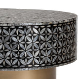 Modern European furniture - Capiz Shell Oval Coffee Table - www.oroa.com