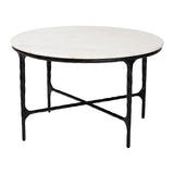 Modern European furniture - Round White Marble Coffee Table - www.oroa.com