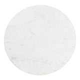 Modern European furniture - Round White Marble Coffee Table - www.oroa.com